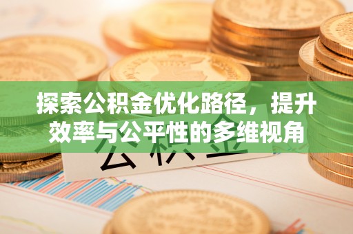 革吉探索公积金优化路径，提升效率与公平性的多维视角