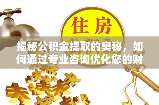 革吉揭秘公积金提取的奥秘，如何通过专业咨询优化您的财务规划