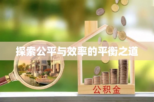 革吉探索公平与效率的平衡之道