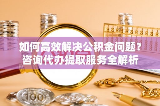 革吉如何高效解决公积金问题？咨询代办提取服务全解析
